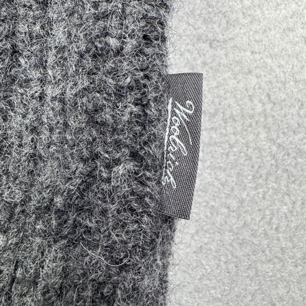 Woolrich Mens Gray 100% Wool Ribbed Quarter Button Mock Neck Sweater XXL 9020 - Picture 6 of 10